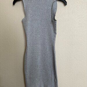 Garage, gray knit sleeveless dress, short length, Size P/S